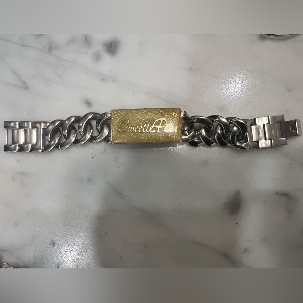 Vintage Betsey Johnson Sweetie Pie Silver Watch